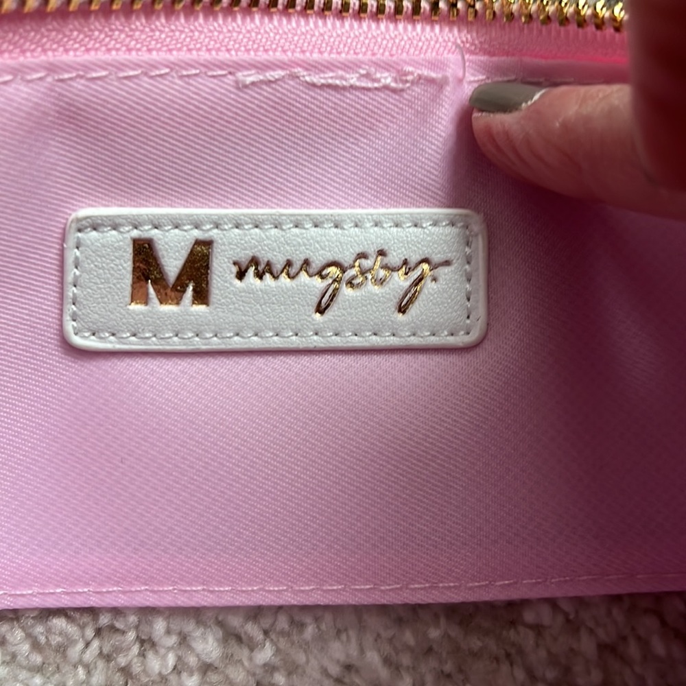 Clear THINGS pouch, pink with pastel letters, NEW! - Picture 4 of 4